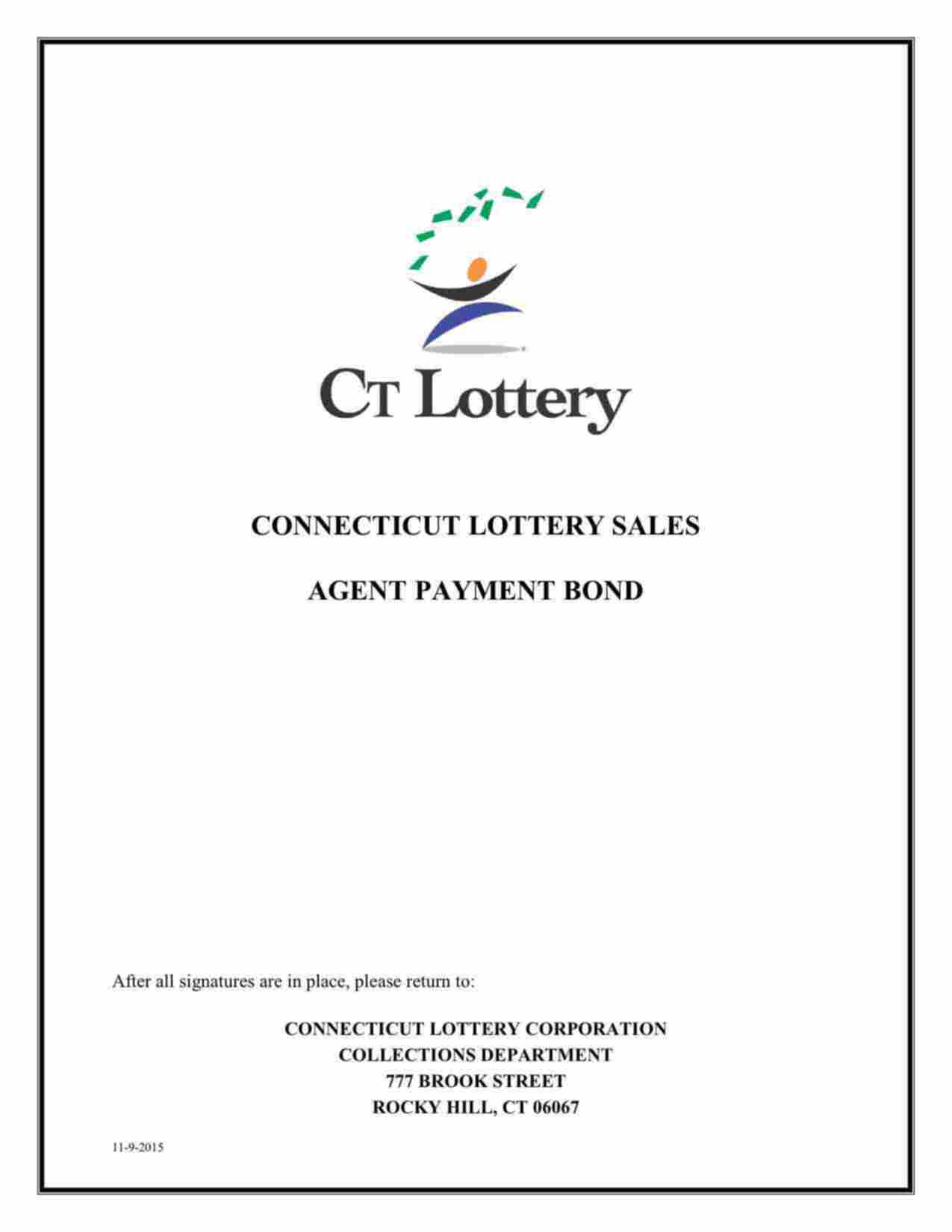 Connecticut Lottery Sales Agent Bond Form